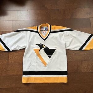 NHL White and Gold Long Sleeve Jersey